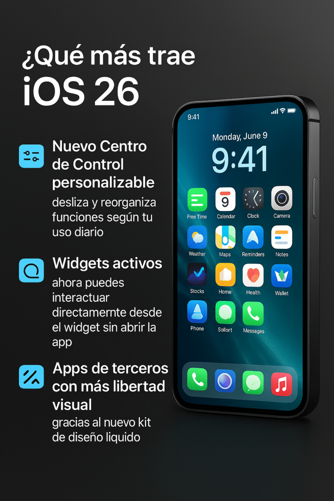 Apple revoluciona el iPhone con iOS 26 y su interfaz Liquid Glass